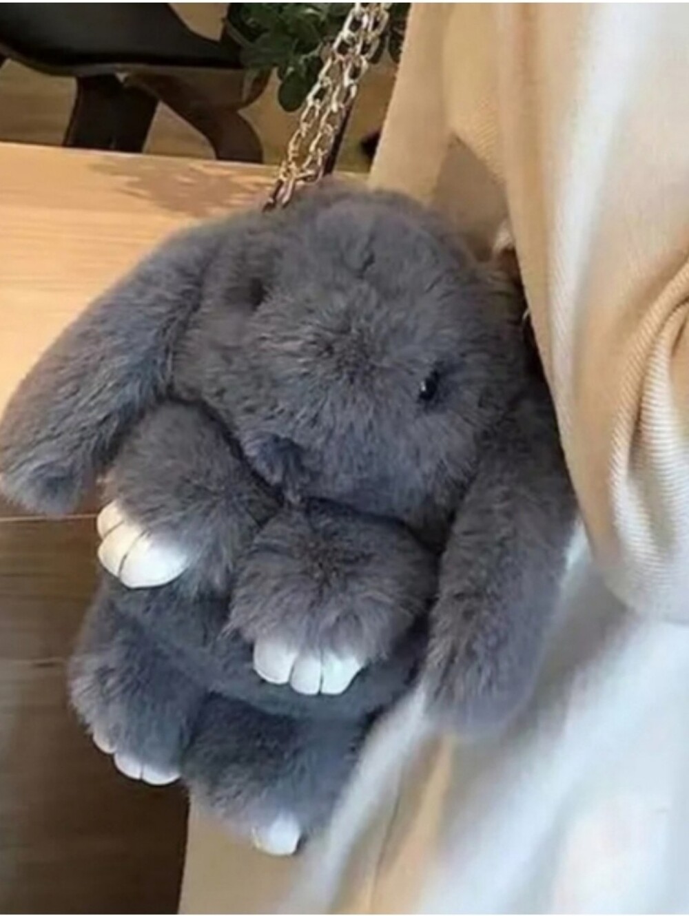 Plush Bunny Shoulder Sling Bag Crossbody